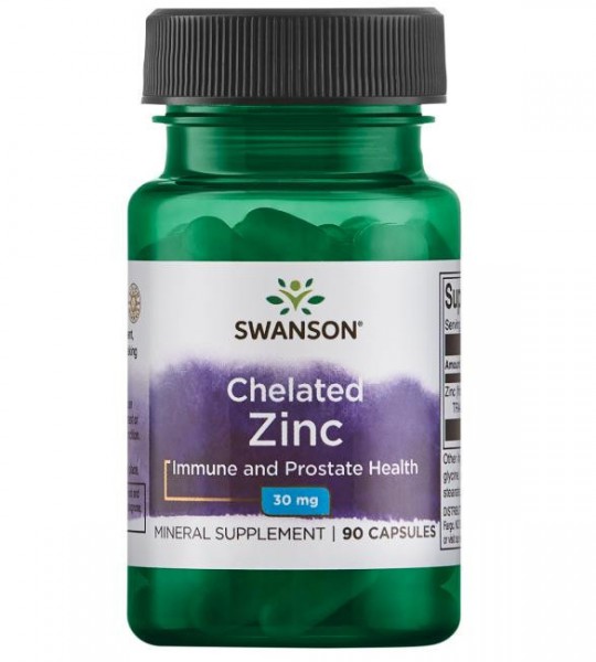 Swanson Chelated Zinc 30 мг (90 капс)