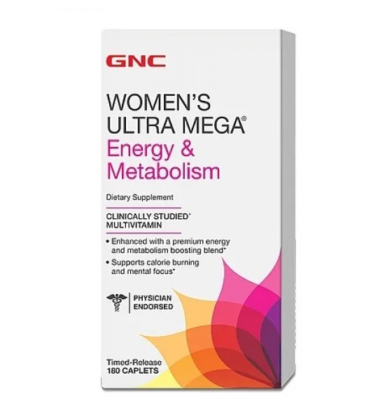 GNC Womens Ultra Mega Energy&Metabolism (180 caps)