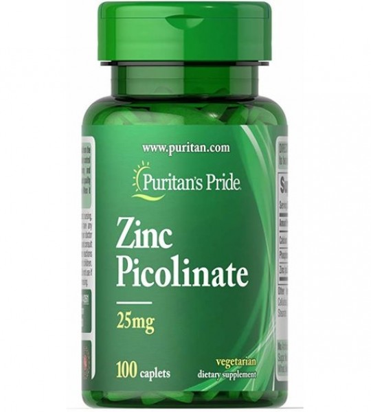 Puritan's Pride Zinc Picolinate 25 мг (100 табл)