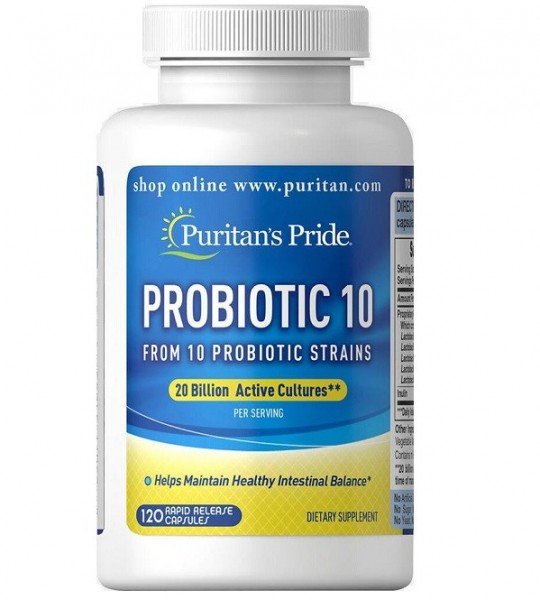 Puritan's Pride Probiotic 10 (120 капс)