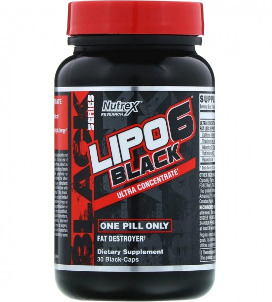 Nutrex Lipo 6 Black Ultra Concentrate 30 капс