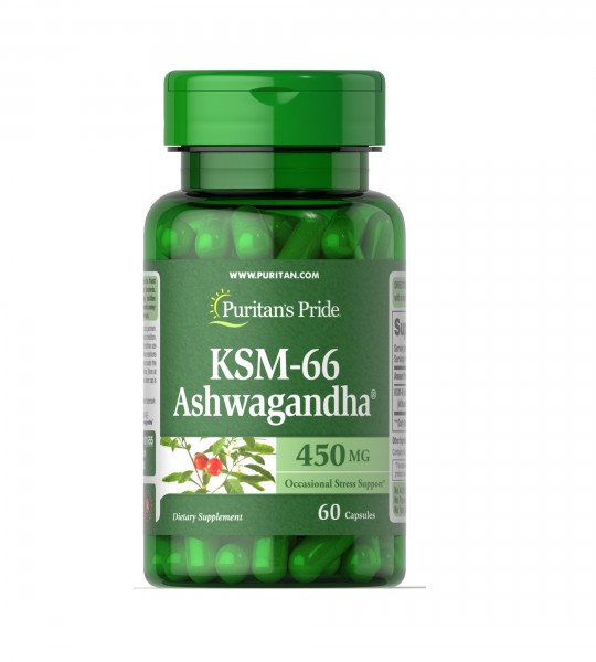 Puritan's Pride KSM-66 Ashwagandha 450 мг (60 капс)