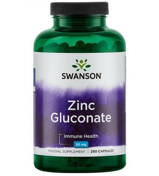 Swanson Zinc Gluconate 50 мг (250 капс)