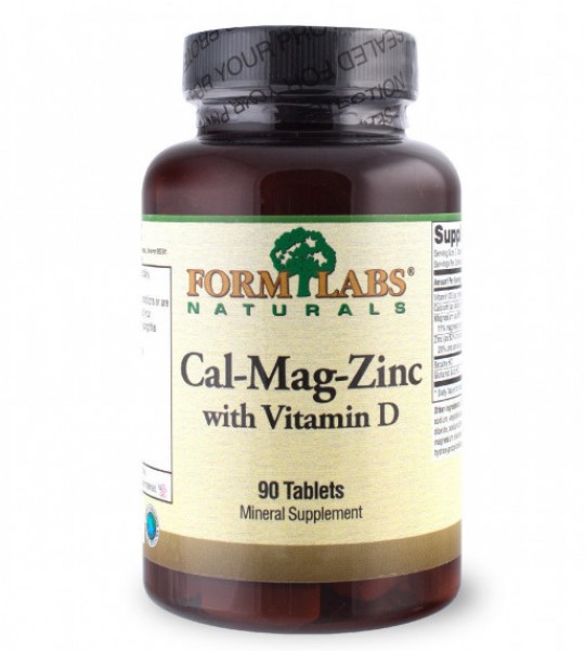 Form Labs Naturals Cal-Mag-Zinc + Vitamin D (90 табл)