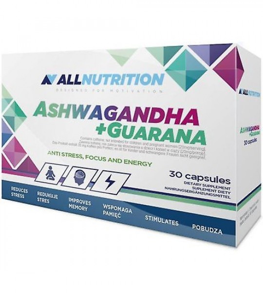 AllNutrition Ashwagandha+Guarana (30 caps)