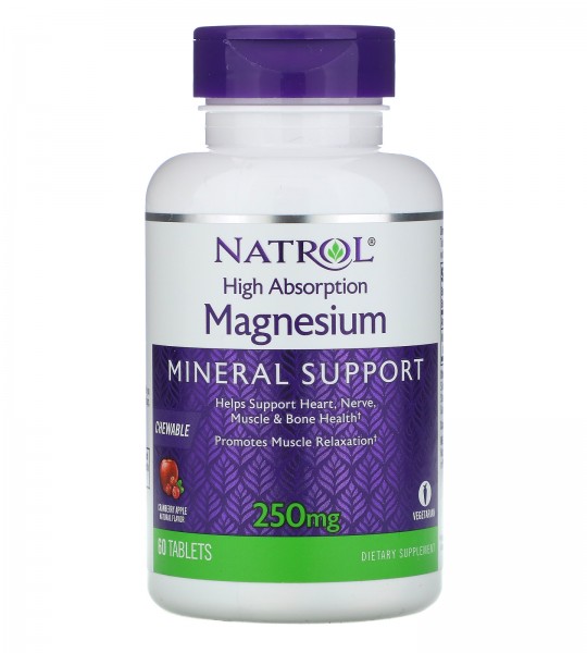 Natrol Magnesium 250 мг (60 табл)