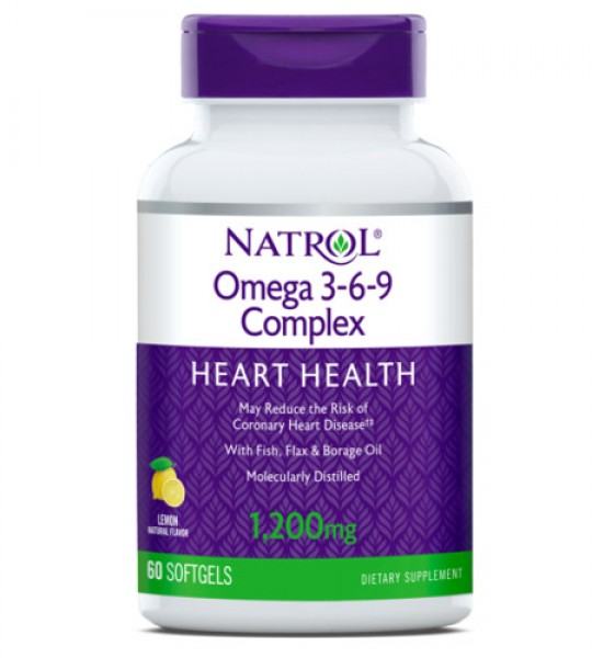 Natrol Omega 3-6-9 Complex 1200 мг (60 капс)