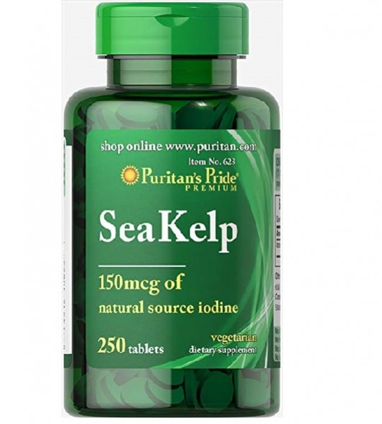 Puritan's Pride SeaKelp Iodine 150  мг (250 табл)