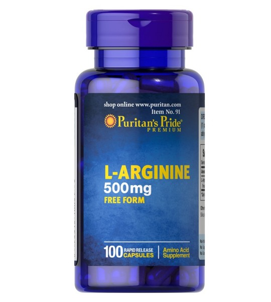 Puritan's Pride L-Arginine 500 мг (100 капс)