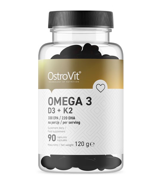OstroVit Omega 3 D3 + K2 (90 капс)