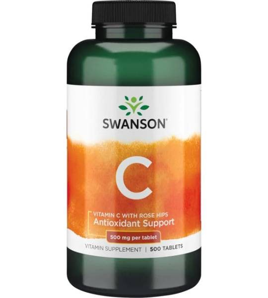 Swanson Vitamin C with Rose Hips 500 мг (500 табл)