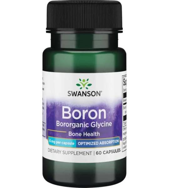 Swanson Boron Bororganic Glycine 6 мг (60 капс)