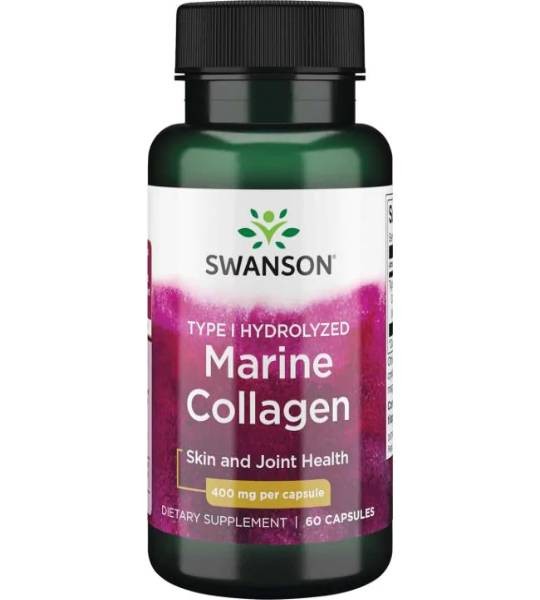 Swanson Marine Collagen 400 мг Type I (60 капс)