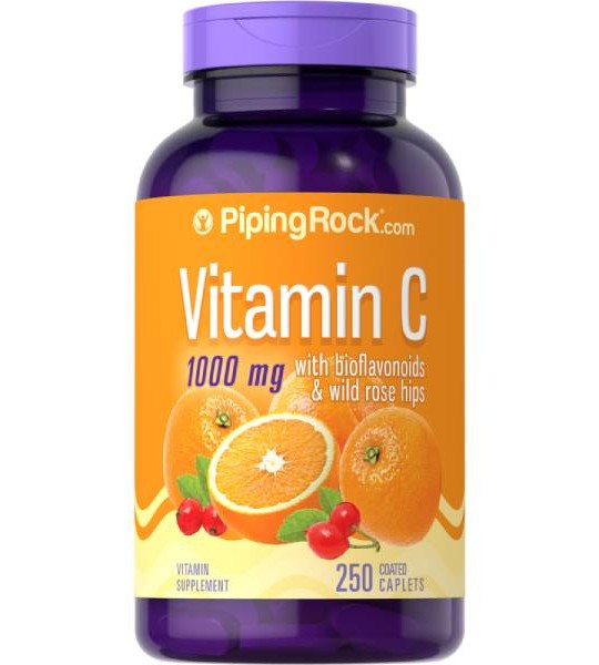 Piping Rock Vitamin C 1000 мг with Bioflavonoids & Rose Hips (250 табл)