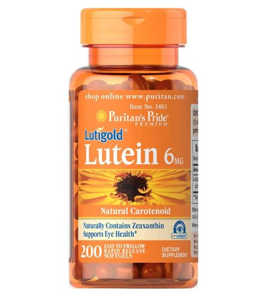 Puritan's Pride Lutigold Lutein 6 мг (200 капс)
