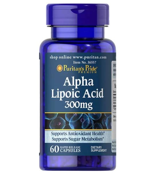 Puritan's Pride Alpha Lipoic Acid 300 мг 60 капс