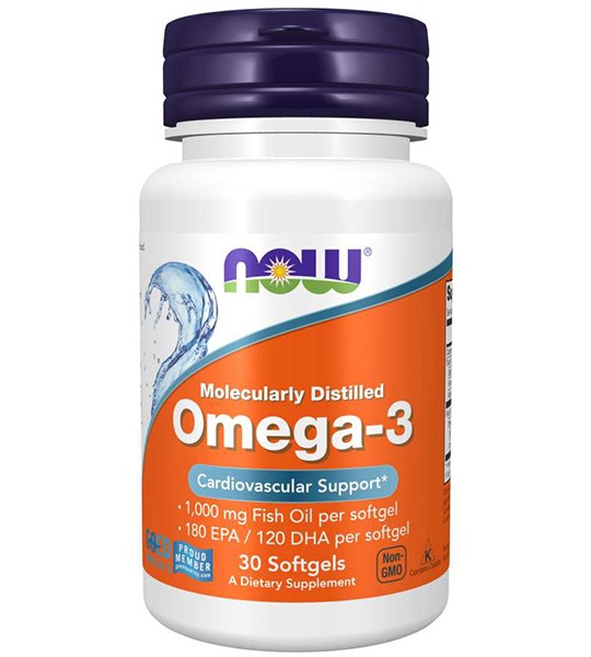 Now Omega-3 Molecularly Distilled (30 капс)