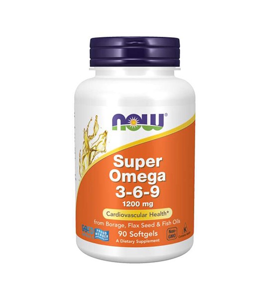 NOW Super Omega 3-6-9 1200 мг (90 капс)