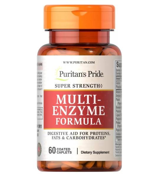 Puritan's Pride Super Strenght Multi-Enzyme Formula 60 табл