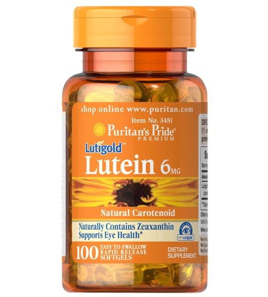 Puritan's Pride Lutigold Lutein 6 мг (100 капс)