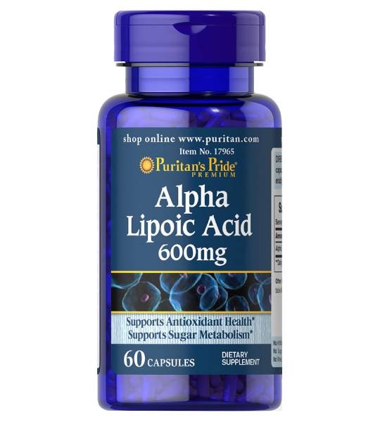 Puritan's Pride Alpha Lipoic Acid 600 мг (60 капс)