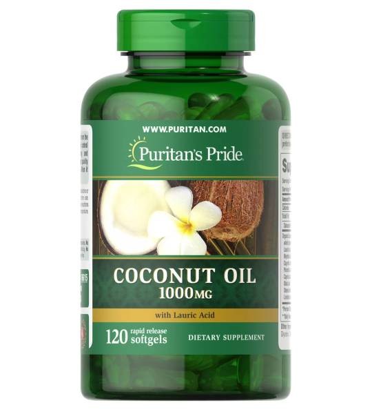 Puritan's Pride Coconut Oil 1000 мг +Lauric Acid (120 капс)