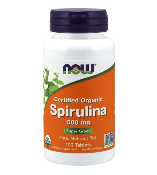 NOW Spirulina 500 mg (100 табл)