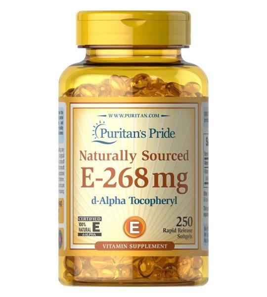 Puritan's Pride Vitamin E-268 мкг 400 IU (250 капс)