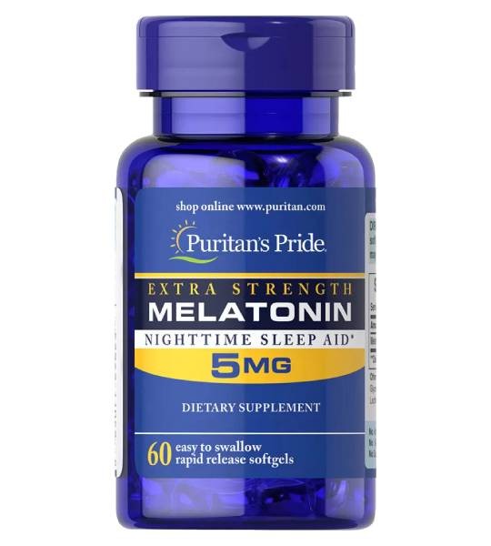 Puritan's Pride Extra Strenght Melatonin 5 mg (60 капс)
