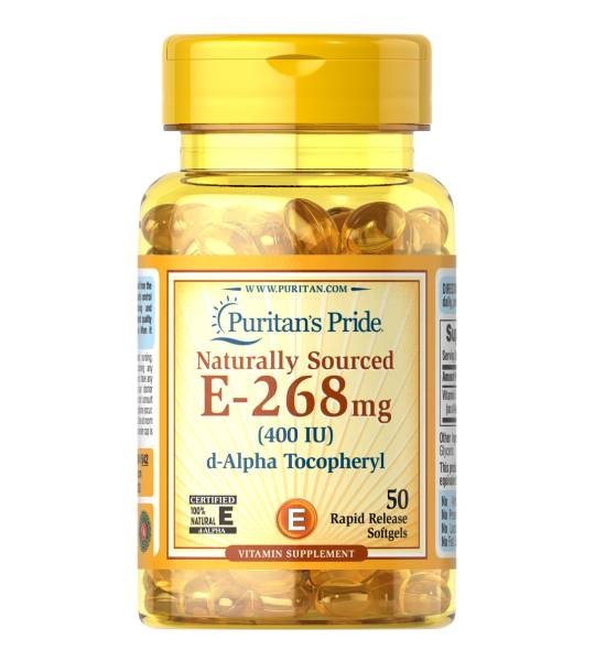 Puritan's Pride Vitamin E-268 мг 400 IU (50 капс)