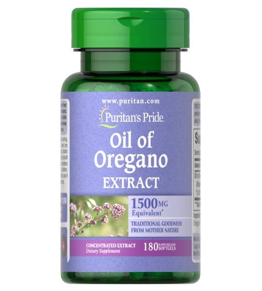 Puritan's Pride Oil of Oregano Extract 1500 мг (180 капс)