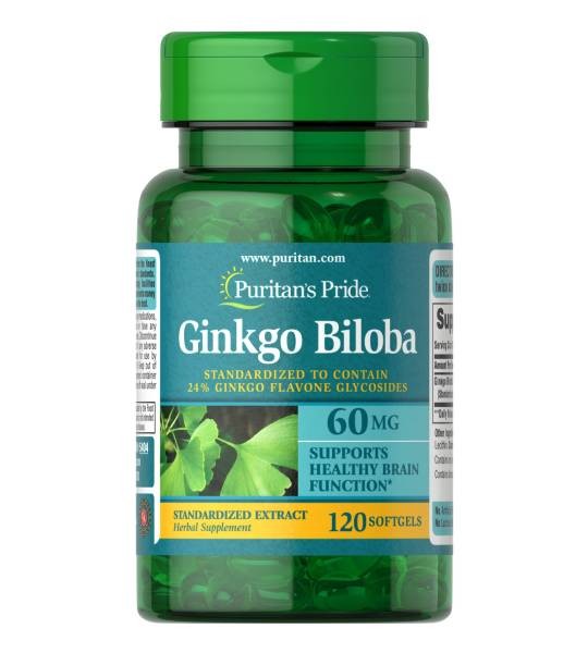 Puritan's Pride Ginkgo Biloba 60 мг (120 капс)