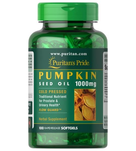 Puritan's Pride Pumpkin Seed Oil 1000 мг (100 капс)