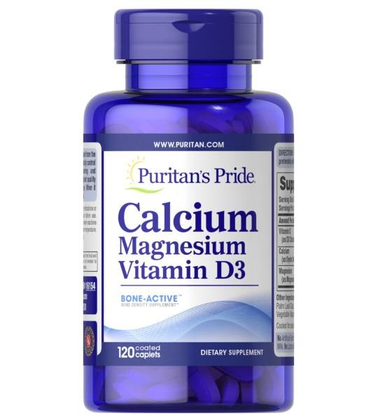 Puritan's Pride Calcium Magnesium Vitamin D3 (120 табл)