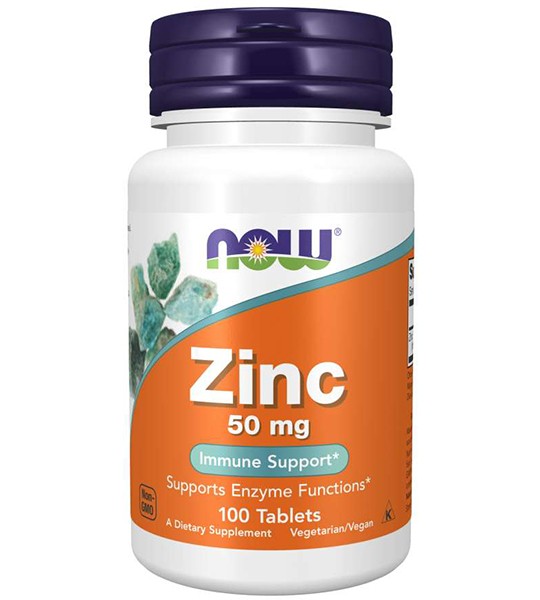 NOW Zinc 50 мг (100 табл)