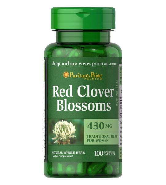 Puritan's Pride Red Clover Blossoms 430 мг (100 капс)