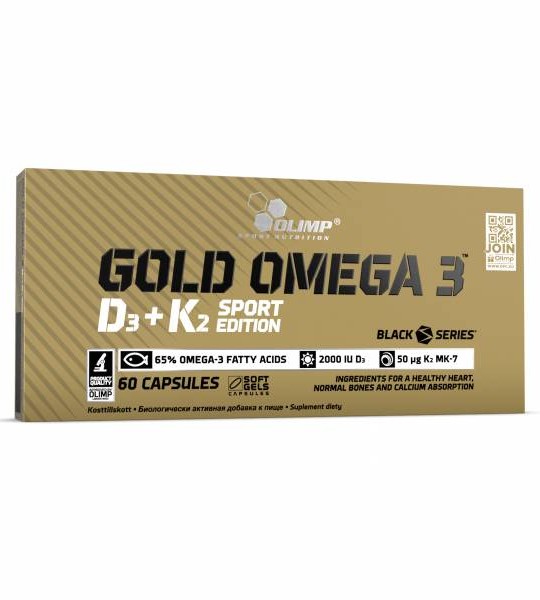 Olimp Gold Omega 3 65% D3 + К2 Sport Edition  (60 капс)