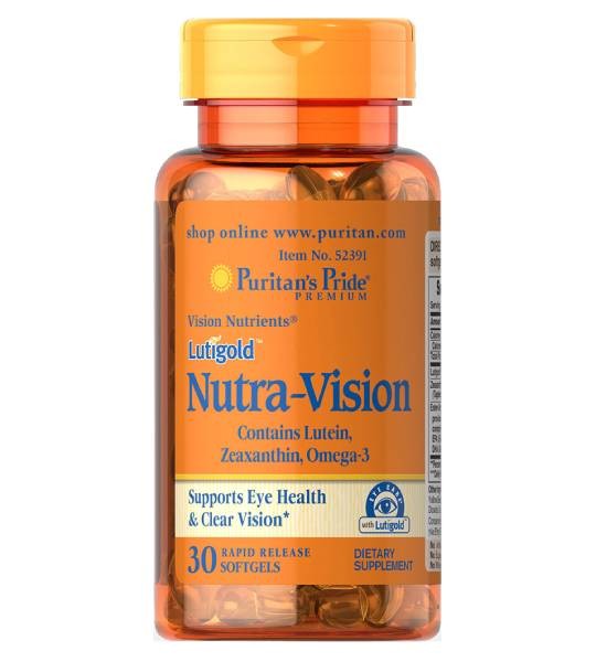 Puritan's Pride Lutigold ™ Nutra-Vision с лютеином, зеаксантином и омега-3