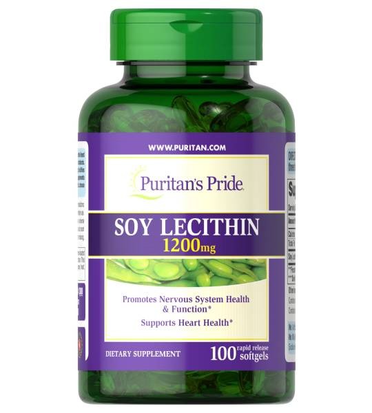 Puritan's Pride Soy Lecithin 1200 мг (100 капс)