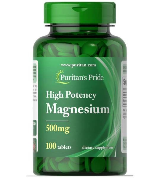 Puritan's Pride High Potency Magnesium 500 мг (100 табл)