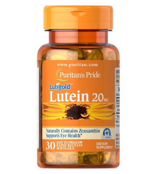 Puritan's Pride Lutein 20 mg with Zeaxanthin (30 капс)
