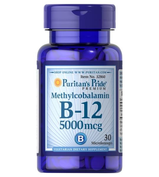 Puritan's Pride Methylcobalamin B-12 5000 мкг (30 табл)