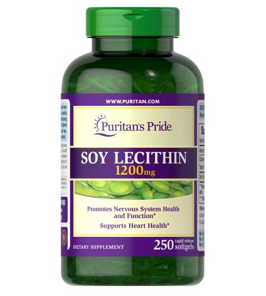 Puritan's Pride Soy Lecithin 1200 мг (250 капс)