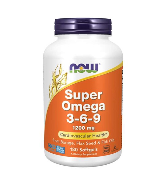 NOW Super Omega 3-6-9 1200 мг (180 капс)