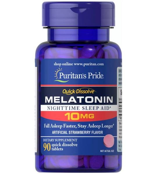 Puritan's Pride Quick Dissolve Melatonin 10 mg (90 табл)