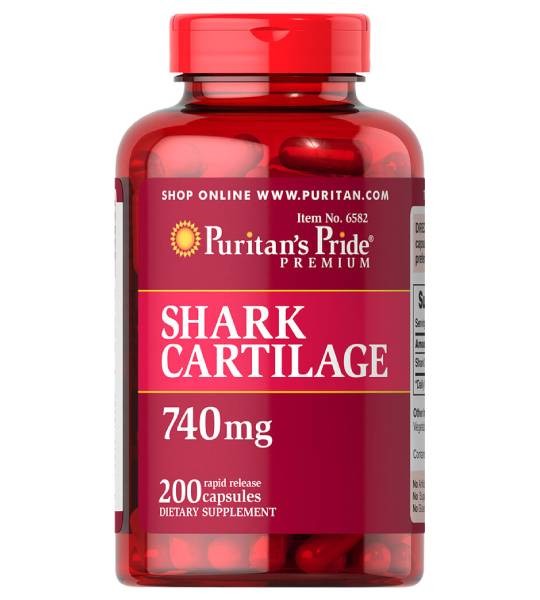 Puritan's Pride Shark Cartilage 740 мг (100 капс)