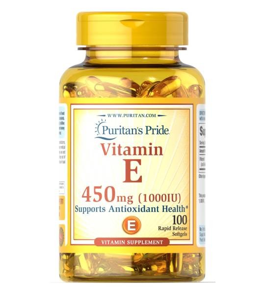 Puritan's Pride Vitamin E-450 мг 1000 IU (100 капс)