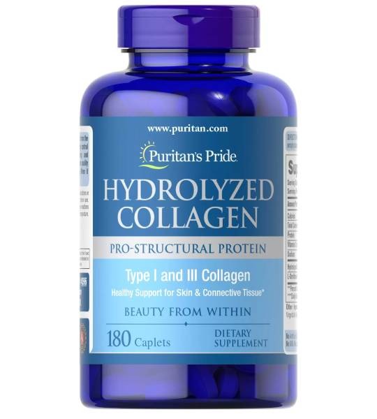Puritan's Pride Hydrolyzed Collagen 1000 мг (180 табл)