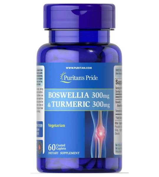 Puritan's Pride Boswellia & Turmeric 300 мг (60 табл)