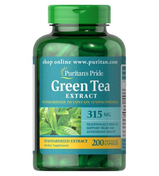 Puritan's Pride Green Tea Extract 315 мг (200 капс)